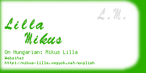 lilla mikus business card